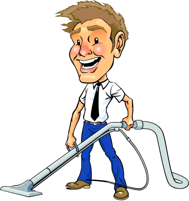 Mr - Carpet Cleaner Cartoon (644x686), Png Download