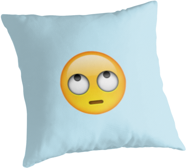 Rolling Eyes Emoji Iphone - Pillows Png (875x875), Png Download