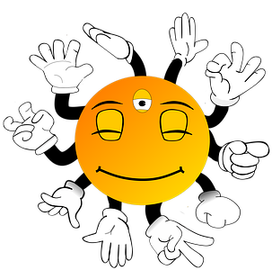 Hindu, Vishnu, Krishna, Third Eye - Krishna (371x340), Png Download