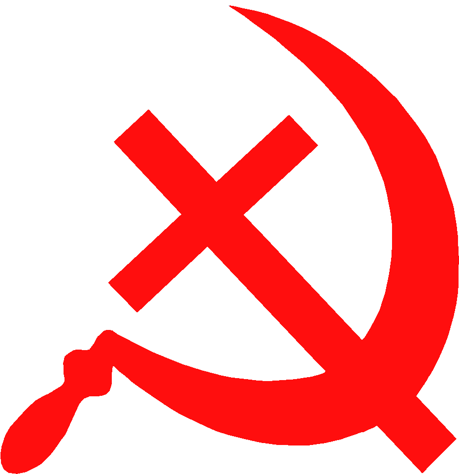 Cross And Sickle - Communist Party Of Sri Lanka (1000x1000), Png Download