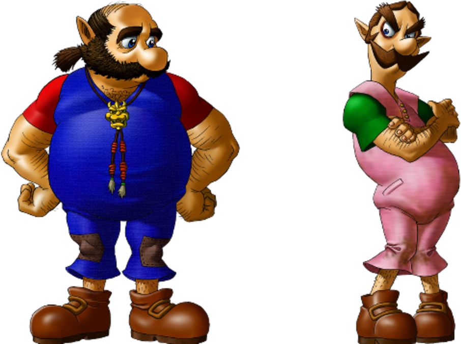 Mario And Luigi Ocarina Of Time (1200x675), Png Download