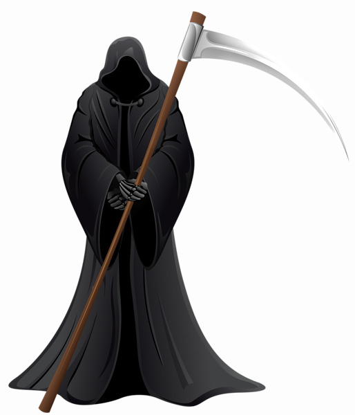 Halloween Sickle Vector Free Png Photo - Grim Reaper Death Clipart (514x600), Png Download