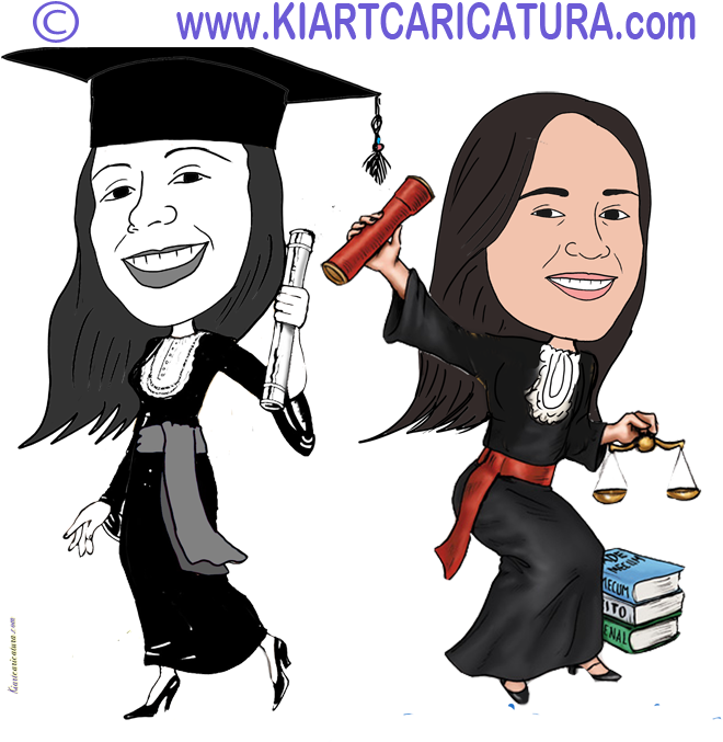 Caricatura De Formatura Modelos - São Paulo (666x678), Png Download