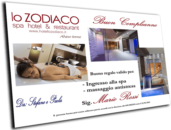 Voucher - Esempio Buono Regalo Spa (600x428), Png Download