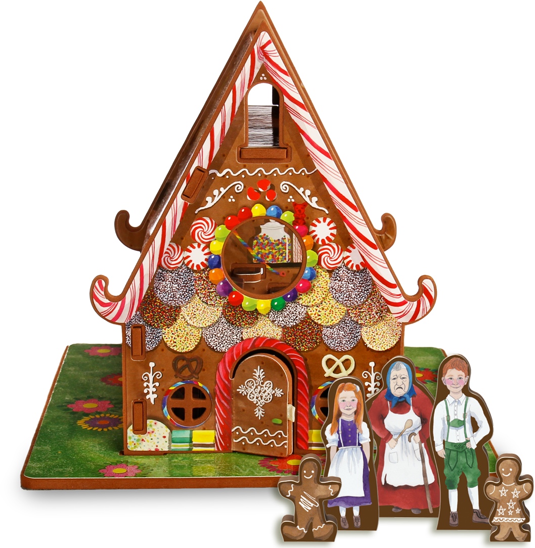 Shipping "bake" The Witch's Gingerbread House, Covered - Hansel And Gretel Toy House And Storybook Playset (1083x1083), Png Download