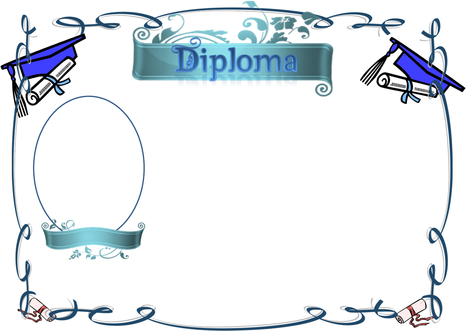 Moldura Diploma Png Png Image - Portable Network Graphics (1504x1085), Png Download
