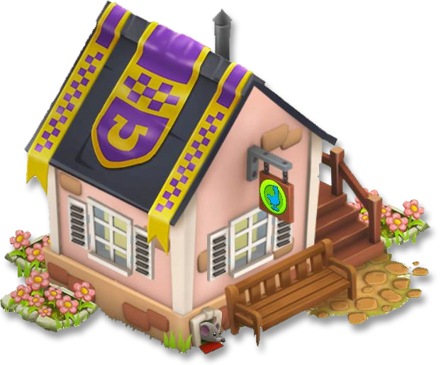 Neighborhood House - Hay Day Mouse (622x516), Png Download