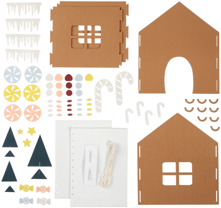 Gingerbread House Kit - Gingerbread House (1000x1000), Png Download