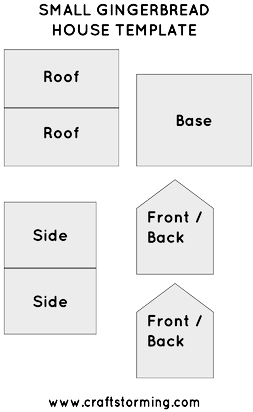 Gingerbread House Tree Ornaments Craftstorming - Gingerbread House (300x424), Png Download