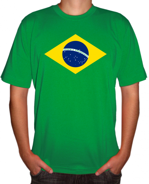 Camiseta Brasil Bandeira - Brazil Flag (486x600), Png Download