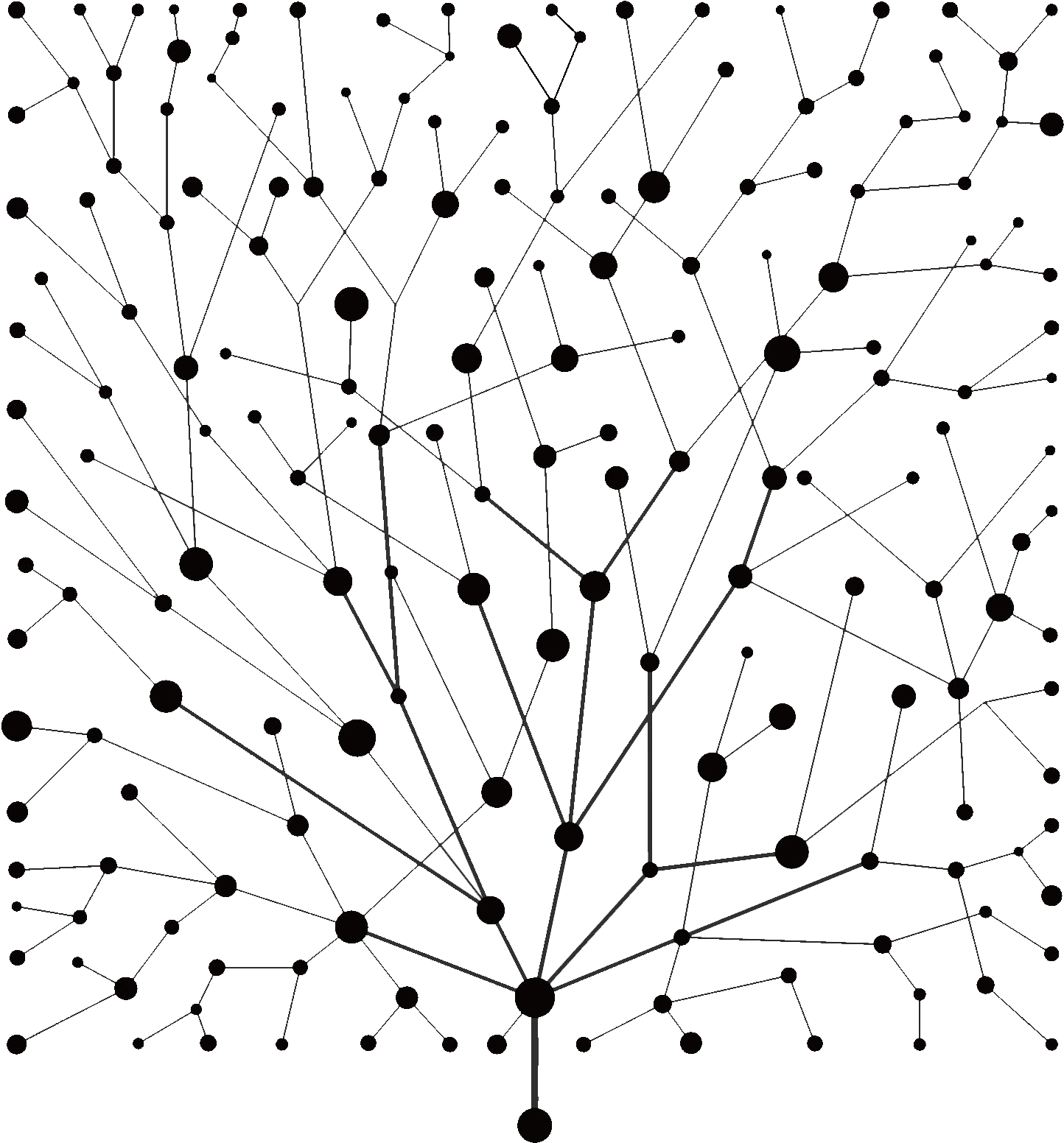Plexus Tree Black - Graphics (1520x1606), Png Download
