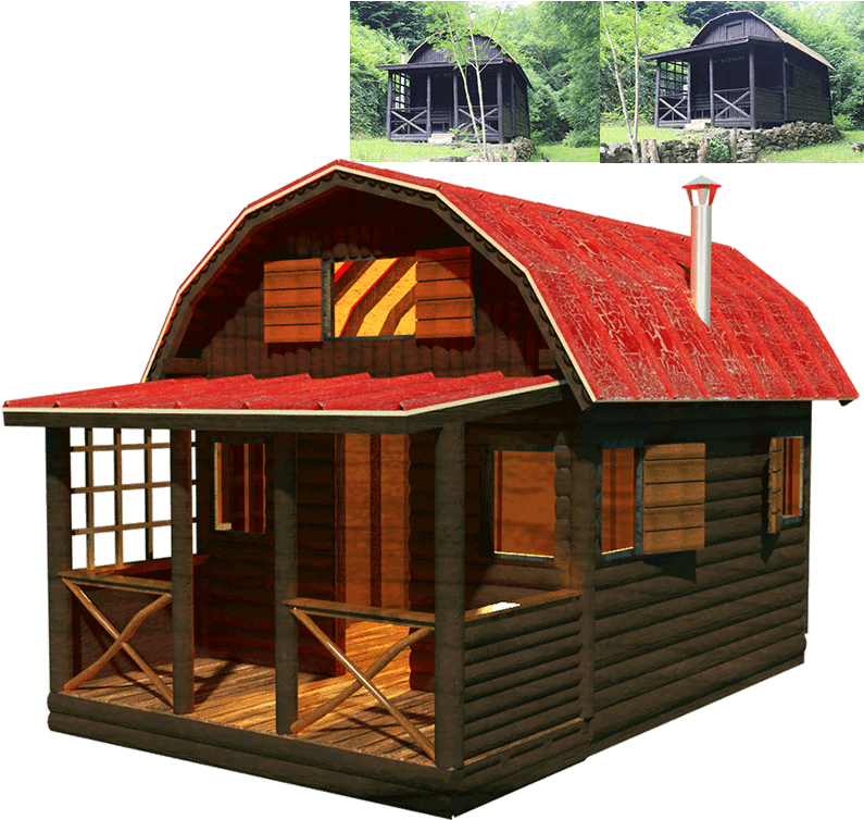 Small Country Cottage - Small Cottage House Design (800x800), Png Download