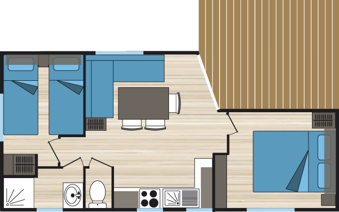 Ocean Cottage 5p 2ch 26m - Cottage (678x425), Png Download