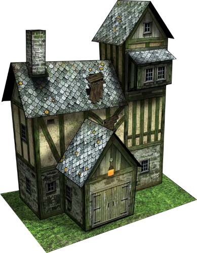 37, Cottage - Cottage Model (389x500), Png Download