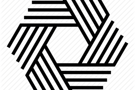 Vector Plexus Abstract Graphic Free Download - Jewish Star Vector (450x300), Png Download