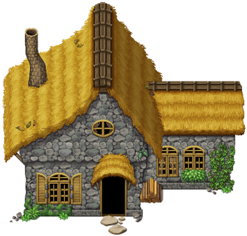 Mv Cottage By Schwarzenacht - Tileset Medieval Rpg Maker Vx Ace (389x350), Png Download