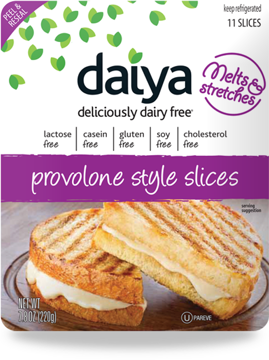 "meltable & Stretchy" Daiya Provolone Low Protein Cheese - Daiya Swiss Cheese (550x800), Png Download
