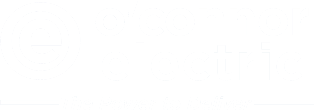 O'connor Electric White Logo - Electricity (1200x422), Png Download