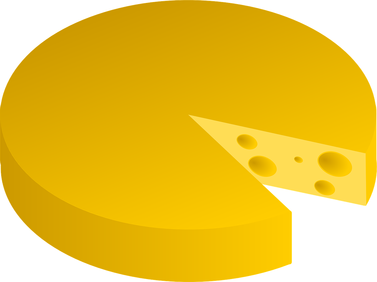 Free Vector Graphic - Cheese Wheel Clipart (640x480), Png Download