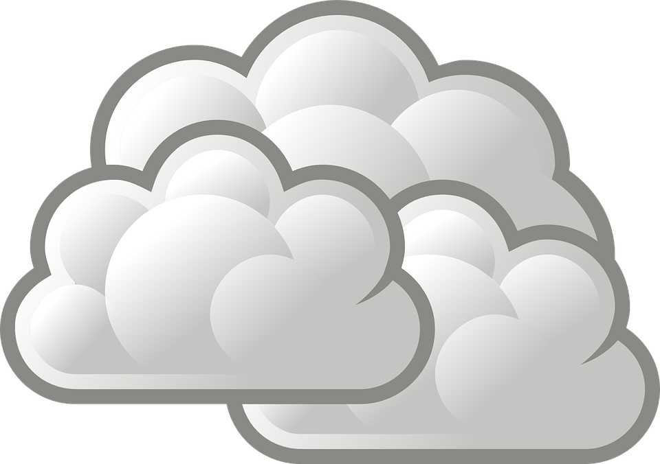 Cloudy Weather Symbol (960x676), Png Download