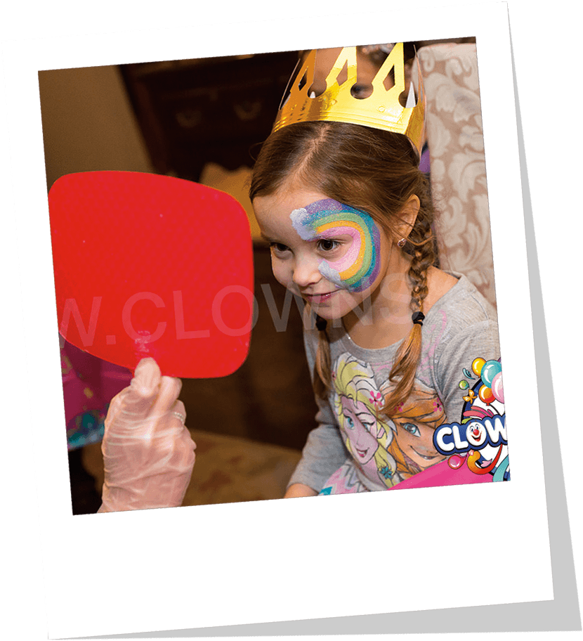 Face Painting Gallery - Clown (830x912), Png Download