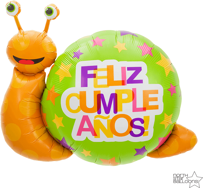 Feliz Cumpleaños Snail 41 In* (1000x1000), Png Download