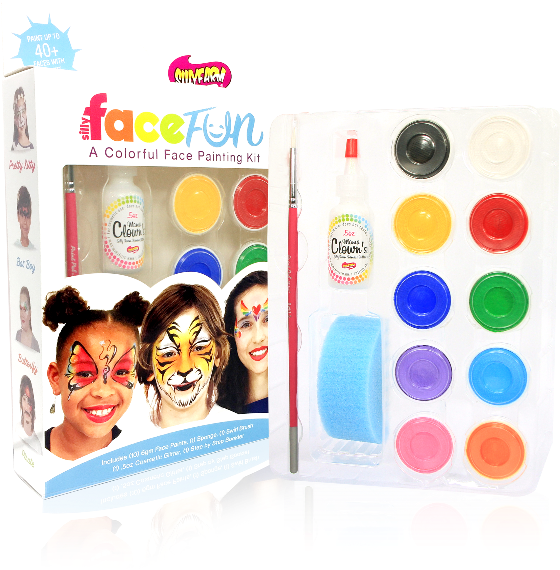 Classic Silly Face Fun Kit - Silly Farm Face Fun Kit - Classic Party (2048x2048), Png Download