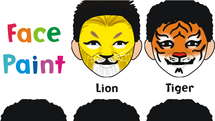 Beginner Tiger Face Paint (795x417), Png Download