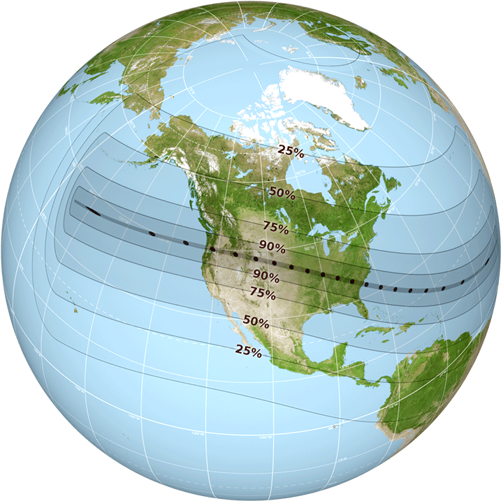 Eclipse 21 De Agosto 2017 Mexico (800x800), Png Download