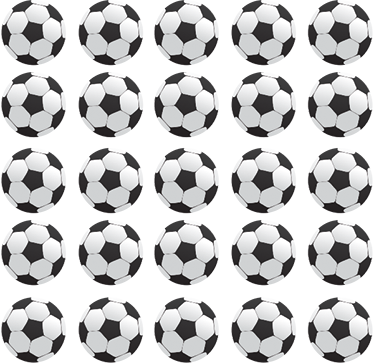 Set Pegatinas Balones De Fútbol Para Pared - Pelotas Pequeñas De Futbol (374x364), Png Download