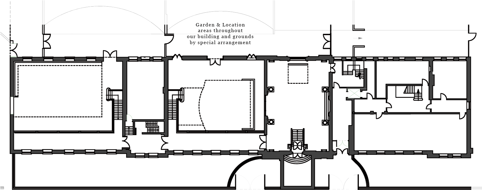 Sunbeam Studios Floorplan Garden - Diagram (1600x667), Png Download