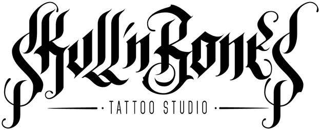 Skull N Bones Tatuajes Bogota - Calligraphy (914x254), Png Download