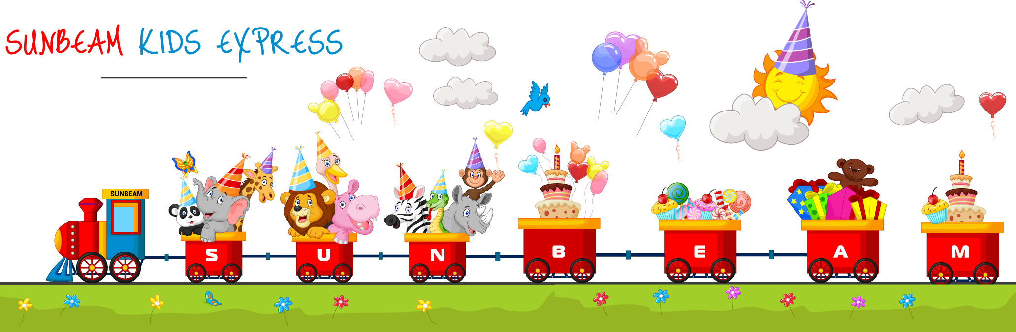 Kids Express - Cartoon (2064x676), Png Download