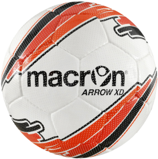 Balón De Fútbol Macron Arrow Xd, Blanco, Naranja Y - Macron Squadra Ball (366x500), Png Download