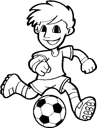 Dibujo De Jugador De Fútbol Con Balón Para Colorear - Bigmouth - Inflatable Pool Float - Gigantic Soccer (600x470), Png Download