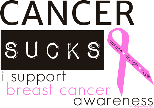 Breast Cancer Sucks - Cancer Sucks Text Png (612x440), Png Download