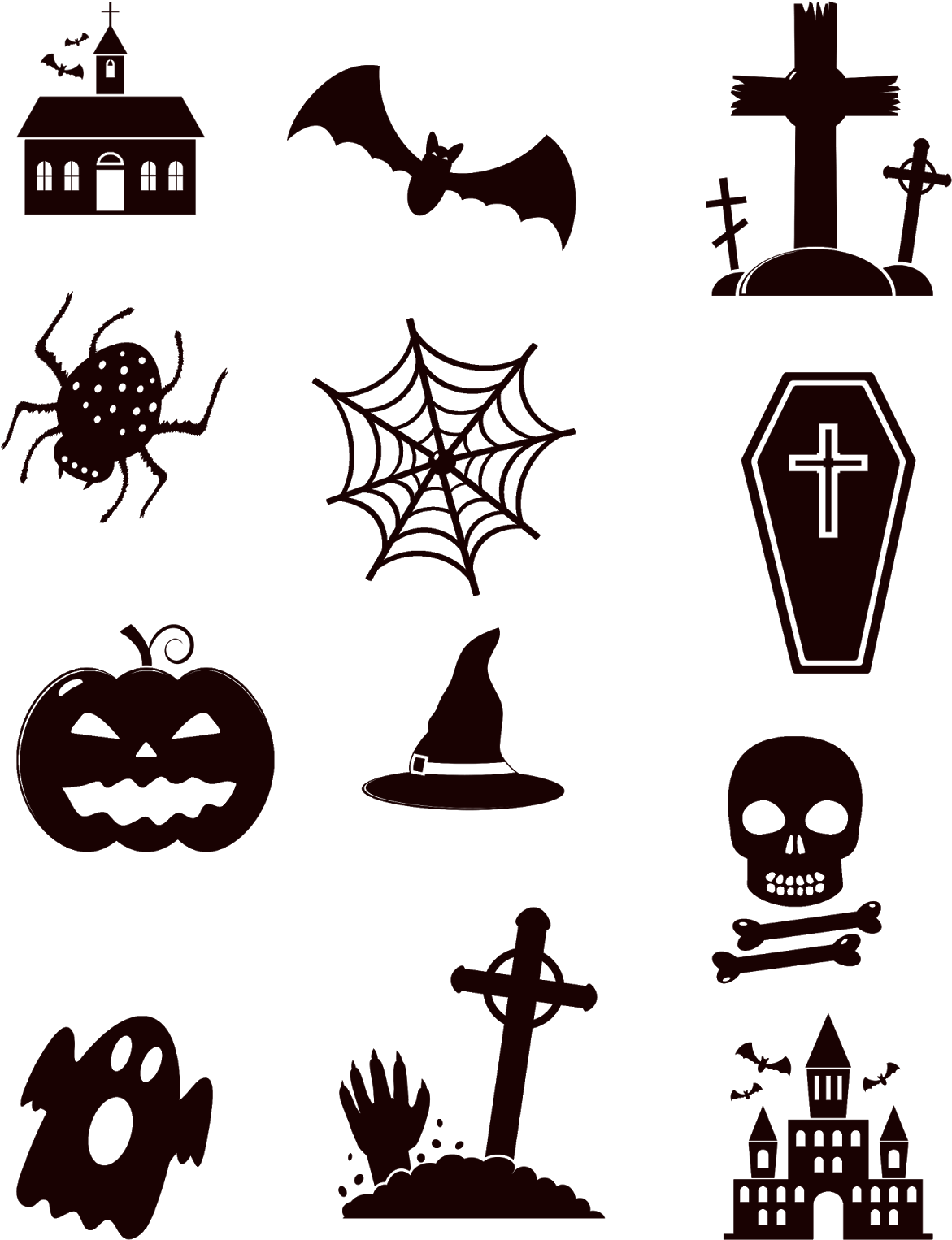 Aqu Iacute Tienes Esta Planilla Con Resplandor Alrededor - Cosas De Halloween Png (1237x1600), Png Download