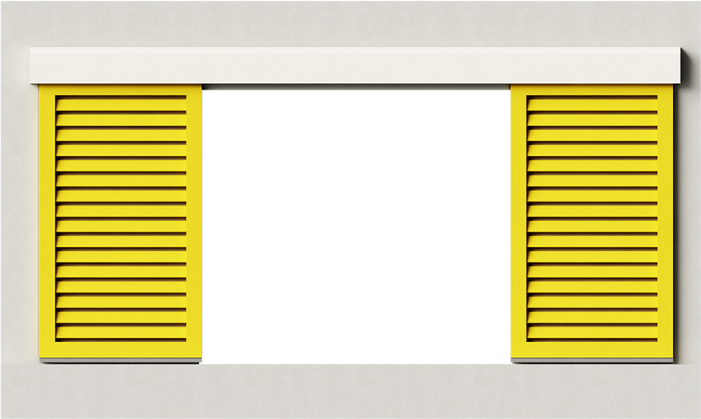 Girasol Alu Inclined Blades 2 Leaves Simple - Parallel (1000x1000), Png Download