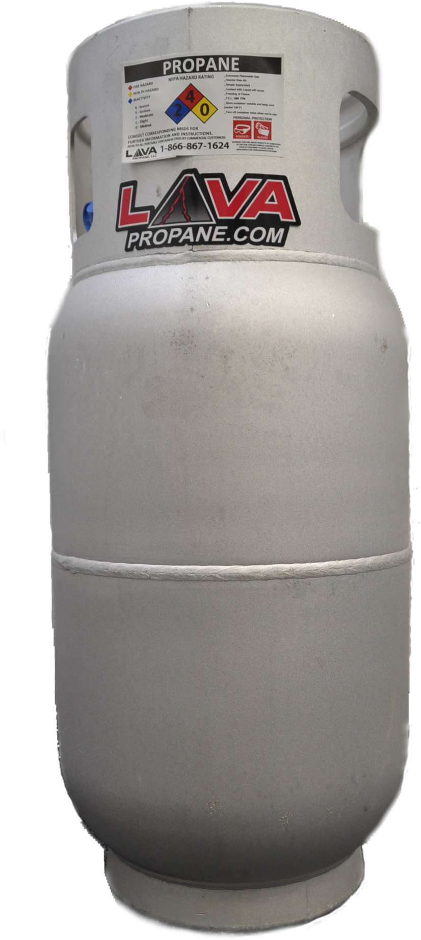 Lava Propane Offers A Tank Exchange Program For - Plastic Bottle (1113x1968), Png Download