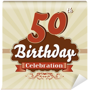Fotomural 50 Años De Celebración, 50 O Feliz Cumpleaños - Hd Happy Birthday 27th (400x400), Png Download