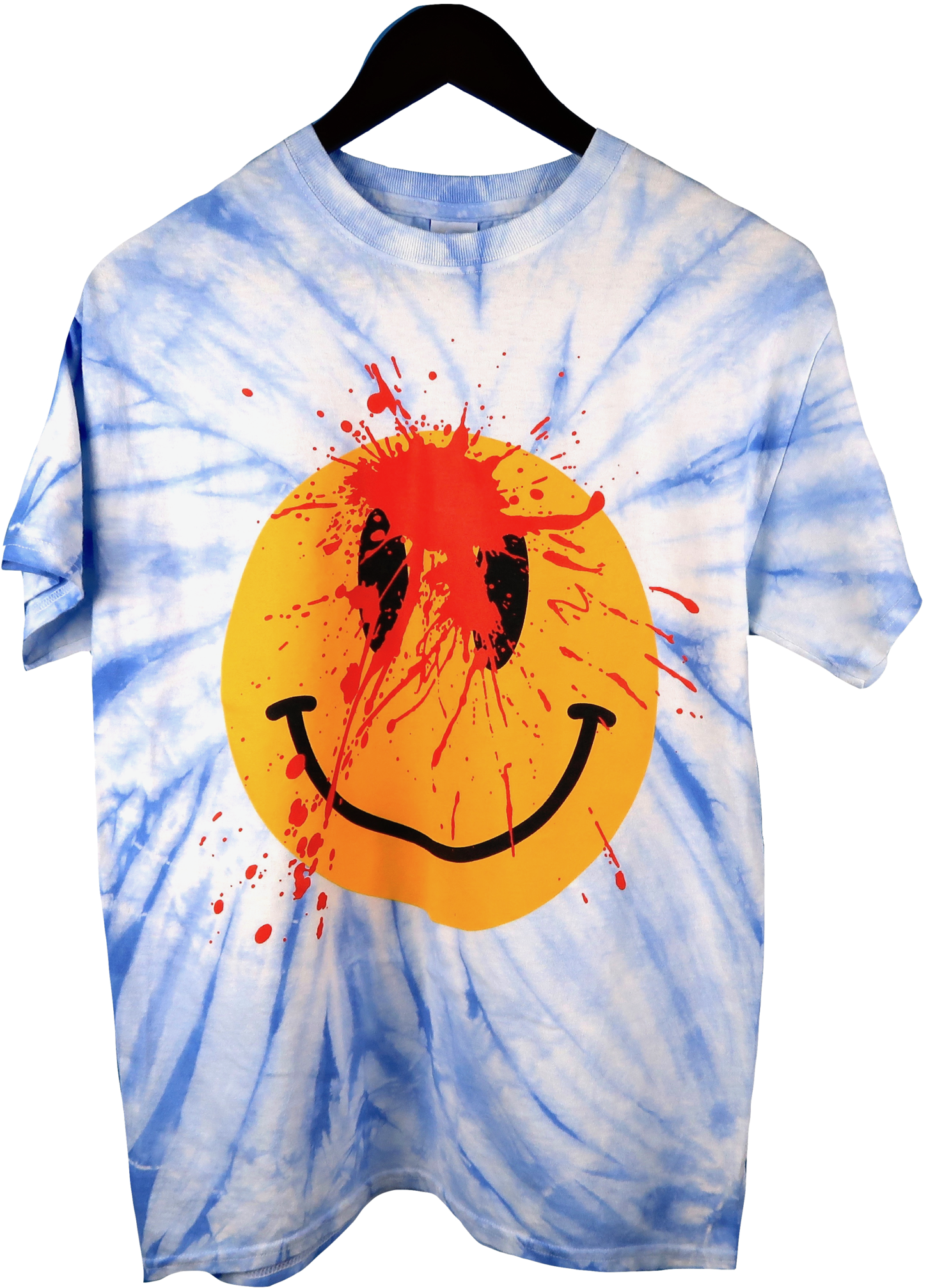 Playboi Carti Die Lit Tour Tie Dye Smiley Face T-shirt (1490x2048), Png Download