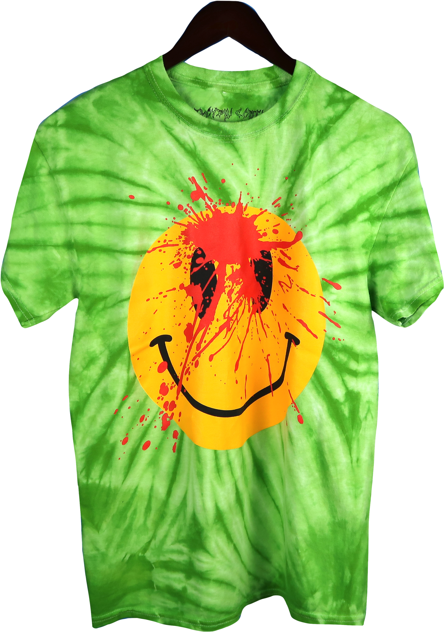 Playboi Carti Die Lit Tour Tie Dye Smiley Face T-shirt - Playboi Carti Die Lit Merch (1475x2048), Png Download