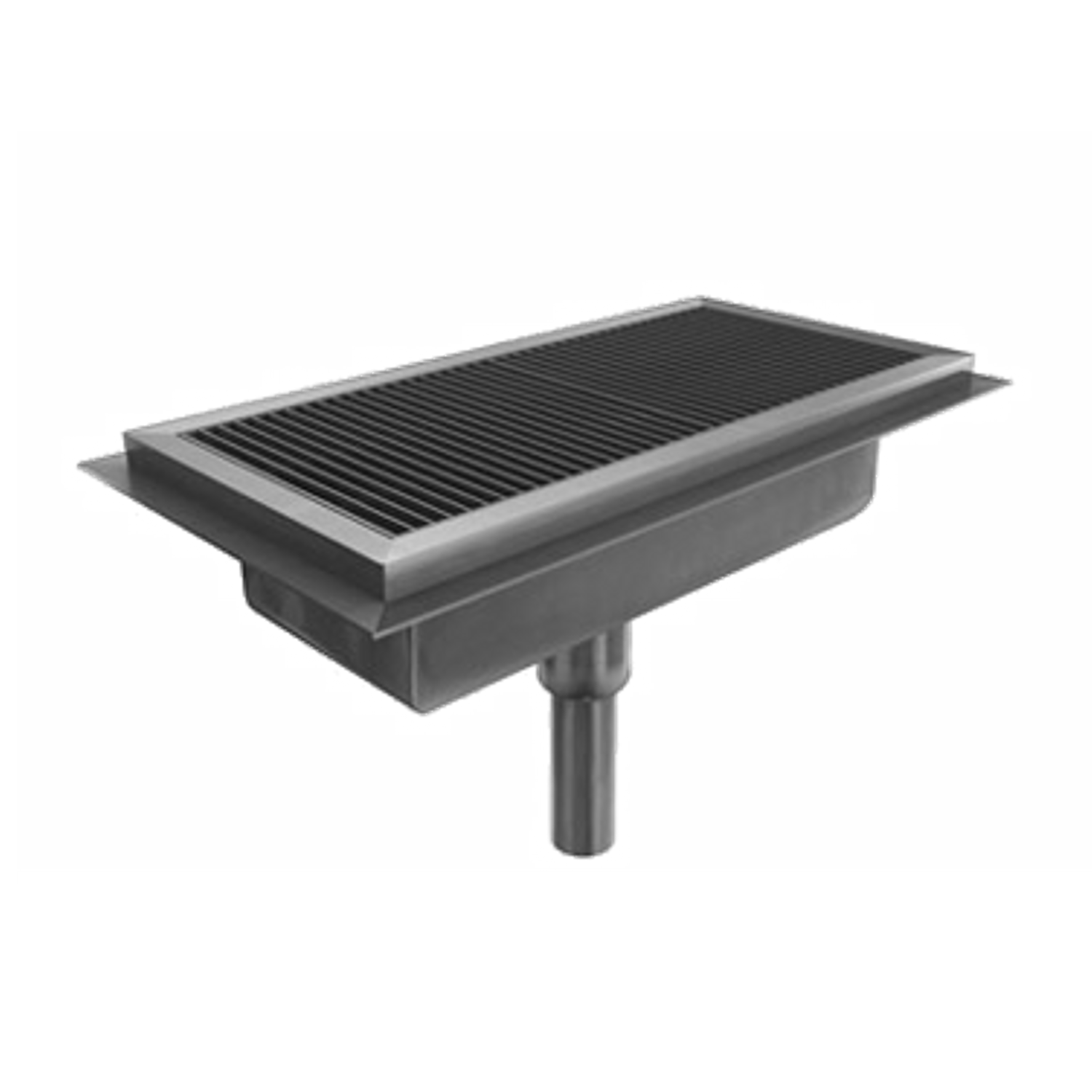 Bsi Ft-1272 Bsi, Llc Drain Tech Floor Trough, 72"w - Outdoor Grill Rack & Topper (458x458), Png Download