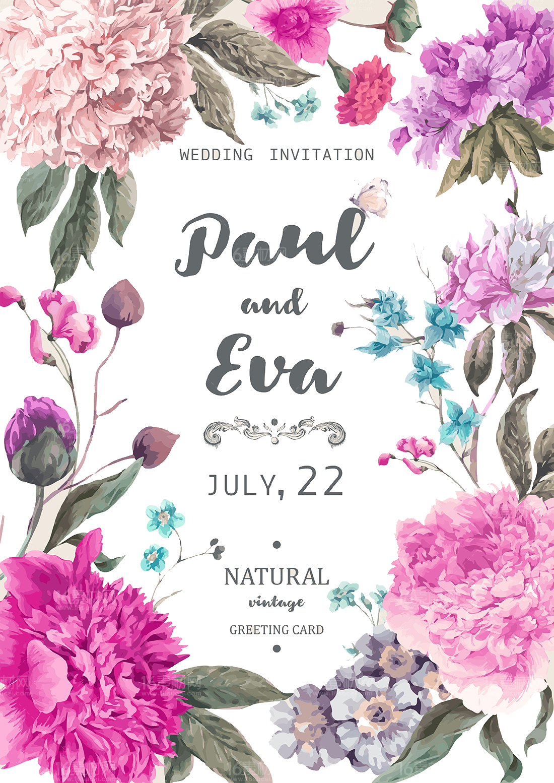 Clip Art Royalty Free Download Cards Vector Vintage (1100x1554), Png Download