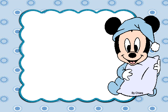 Selecionamos Varias Molduras E Bordas Decorativas Infantil - Mickey Baby (568x380), Png Download