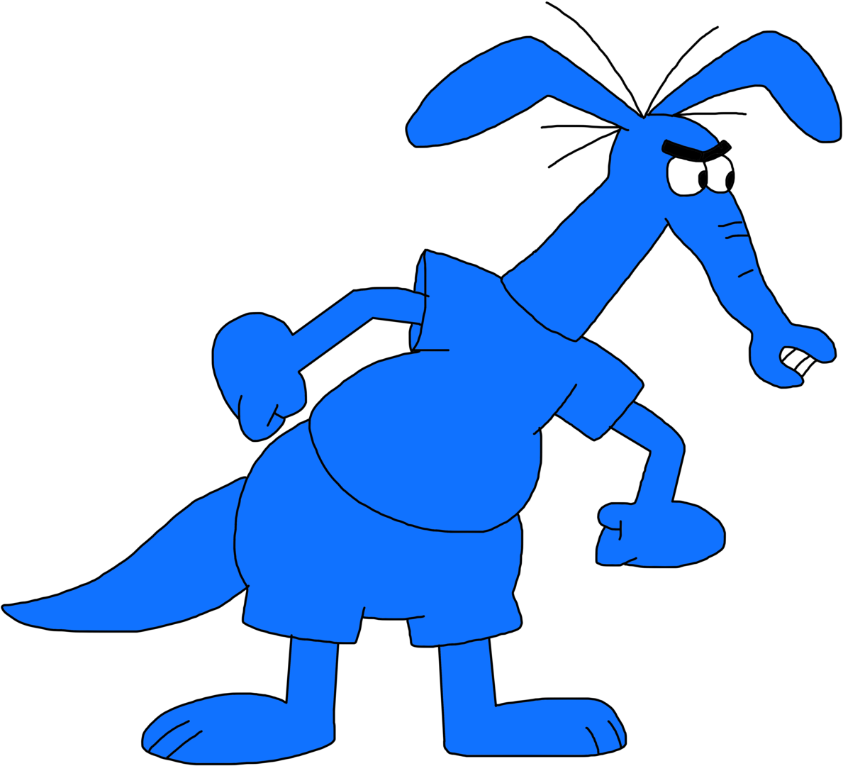 Aardvark By Super Marcos 96-d7joiln - Pink Panther Aardvark (1600x1179), Png Download