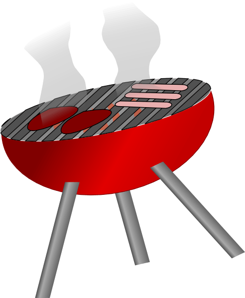 Clip Art Freeuse Backyard Cliparts Zone Family Bbq - Barbecue Clipart Png (492x598), Png Download