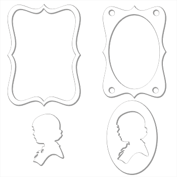 Jenni Bowlin Studio Rub-ons: Girl Silhouette (350x350), Png Download