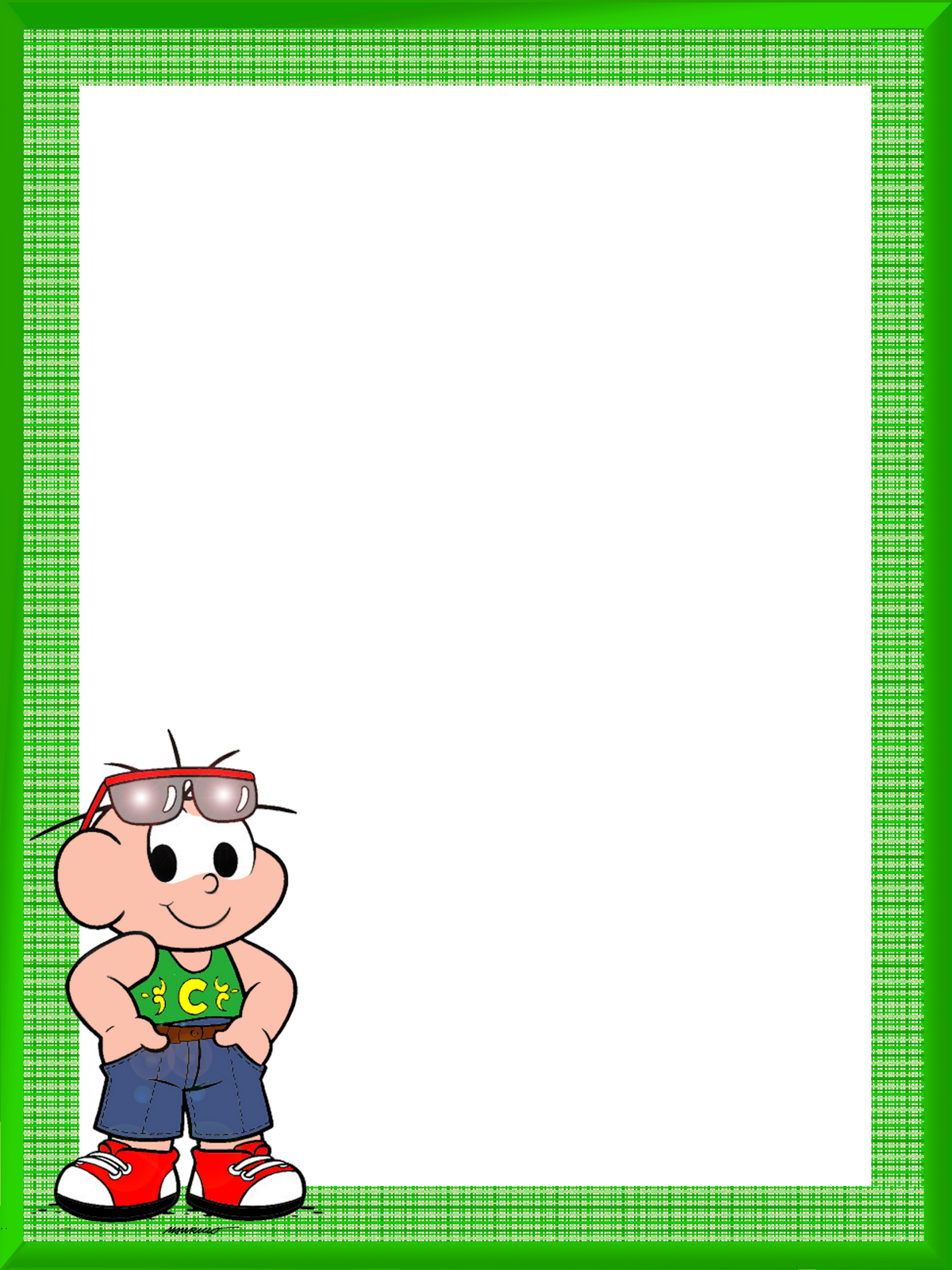 Para Festa Infantil Ou Est Coleo Grtis De Molduras - Monica's Gang (1200x1600), Png Download