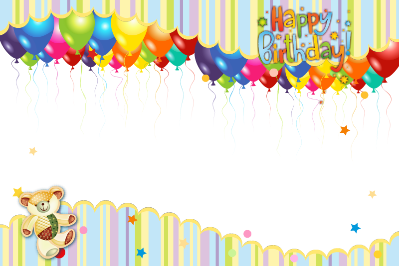 Thumb Image - Happy Birthday Balloons - Christian Postcards Kjv (25) (800x535), Png Download